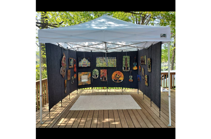 Art festival booth image provided by artist